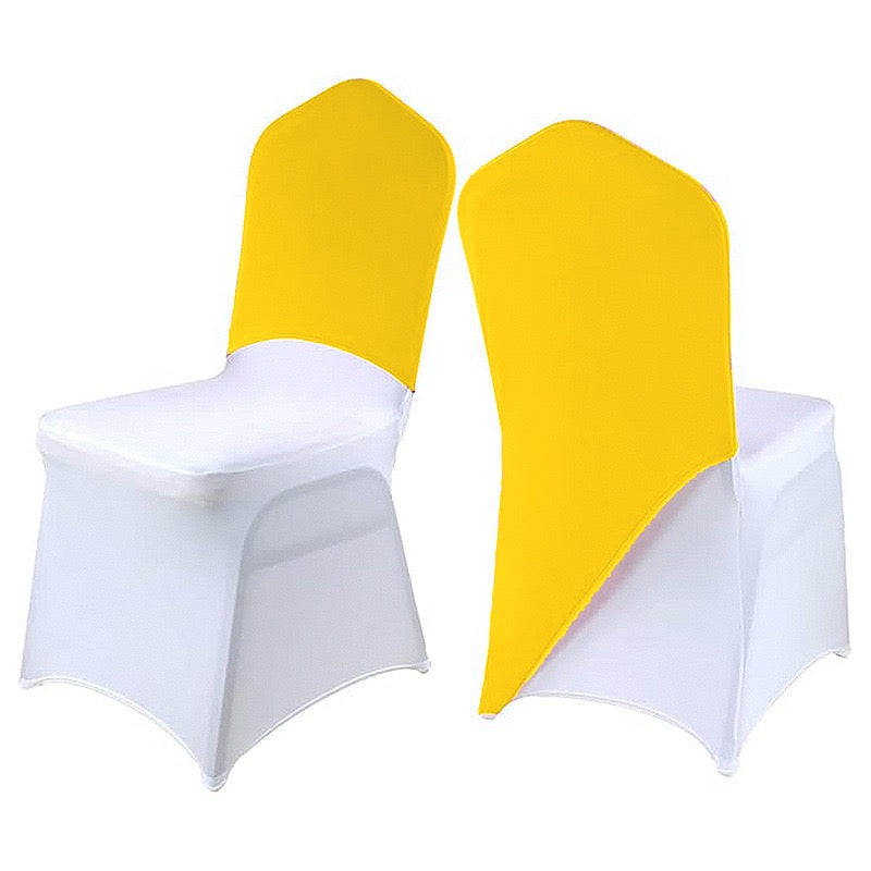 Single-Leg Stretchable Spandex Chair Cover 5PCS With Backrest Decoration Universal Chair Cover And Protective Cover Suitable For Weddings Parties Banquets Festivals Celebrations