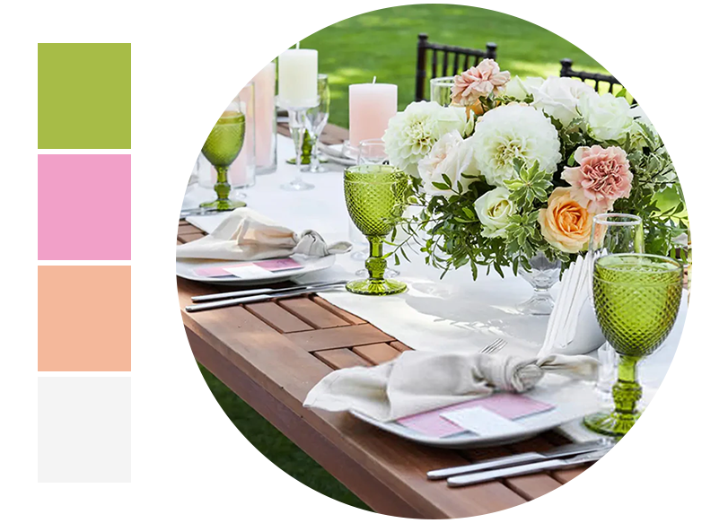 <a href="/collections/spring-green" target="_blank" title="Summer Pink">Pink, Light Green, Champagne, White</a>