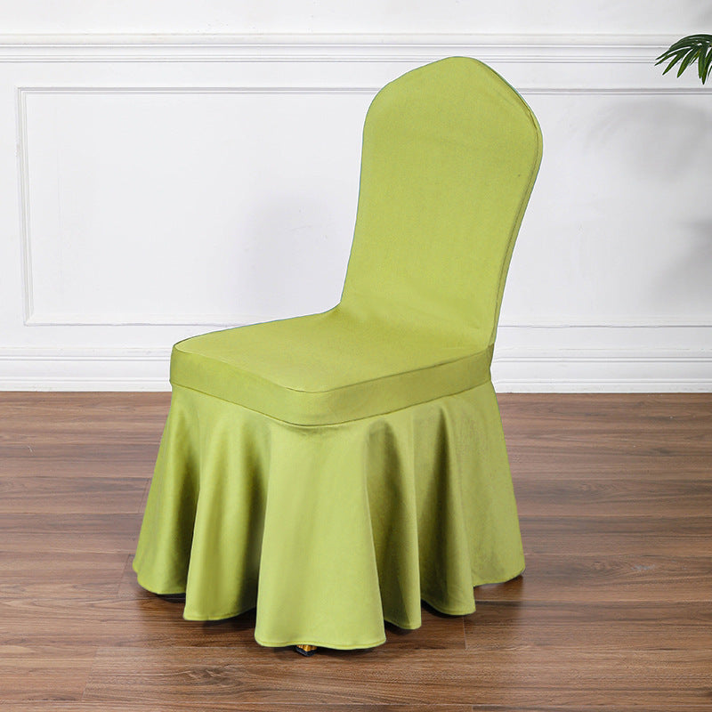 Satin Sundress Chair Cover Black