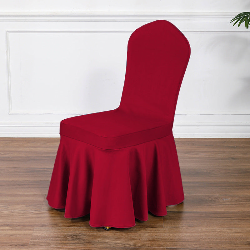 Satin Sundress Chair Cover Deep Red