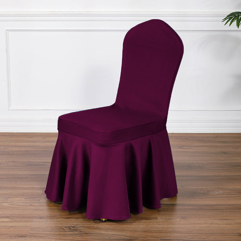 Satin Sundress Chair Cover Black