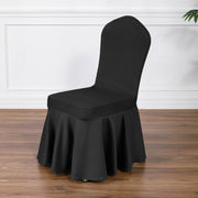 Satin Sundress Chair Cover Black