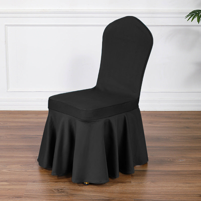 Satin Sundress Chair Cover Black