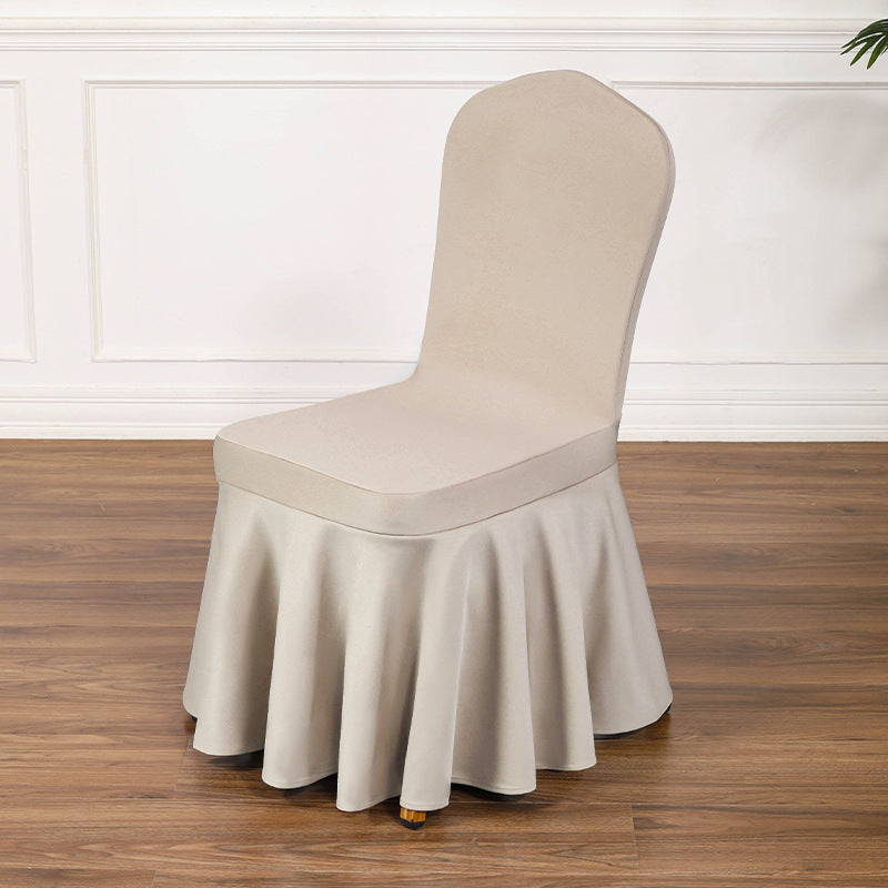 Satin Sundress Chair Cover Flesh Color