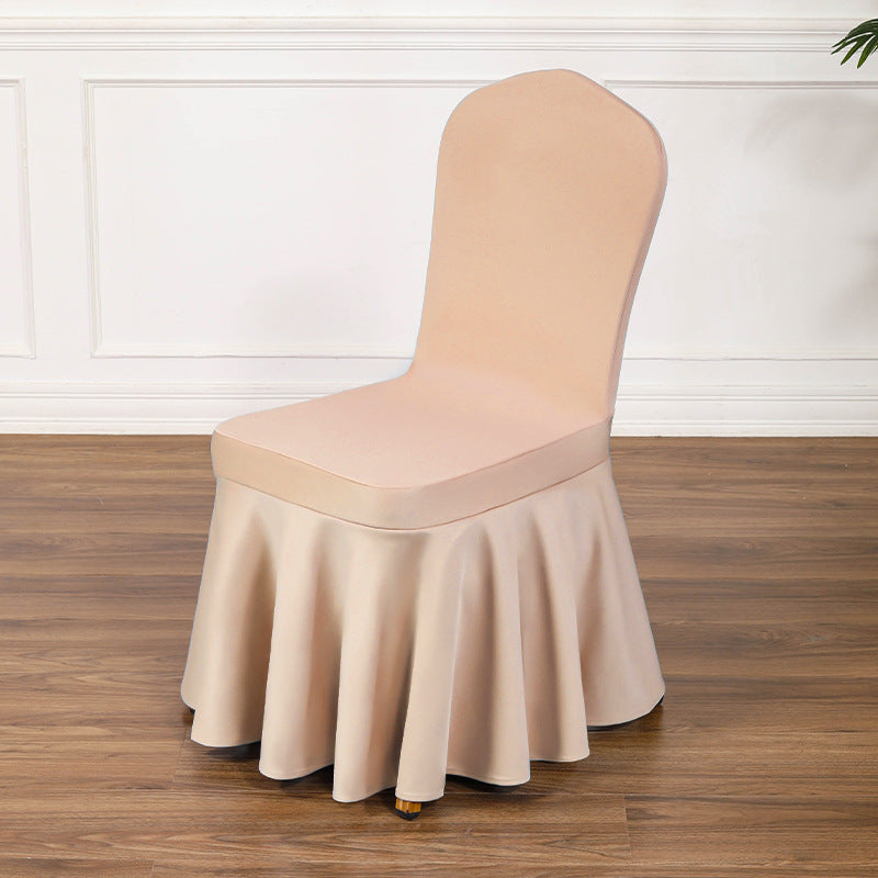 Satin Sundress Chair Cover Champagne