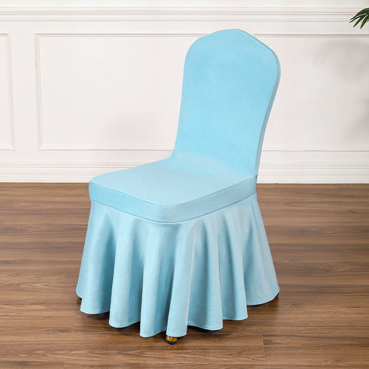 Satin Sundress Chair Cover Lake Blue