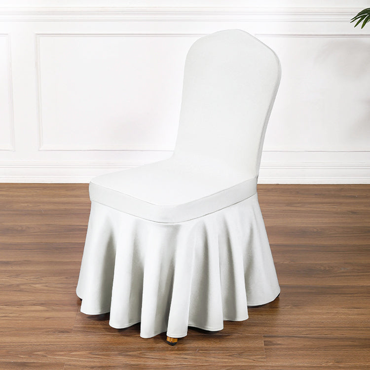 Satin Sundress Chair Cover White