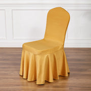 Satin Sundress Chair Cover Gold Yellow
