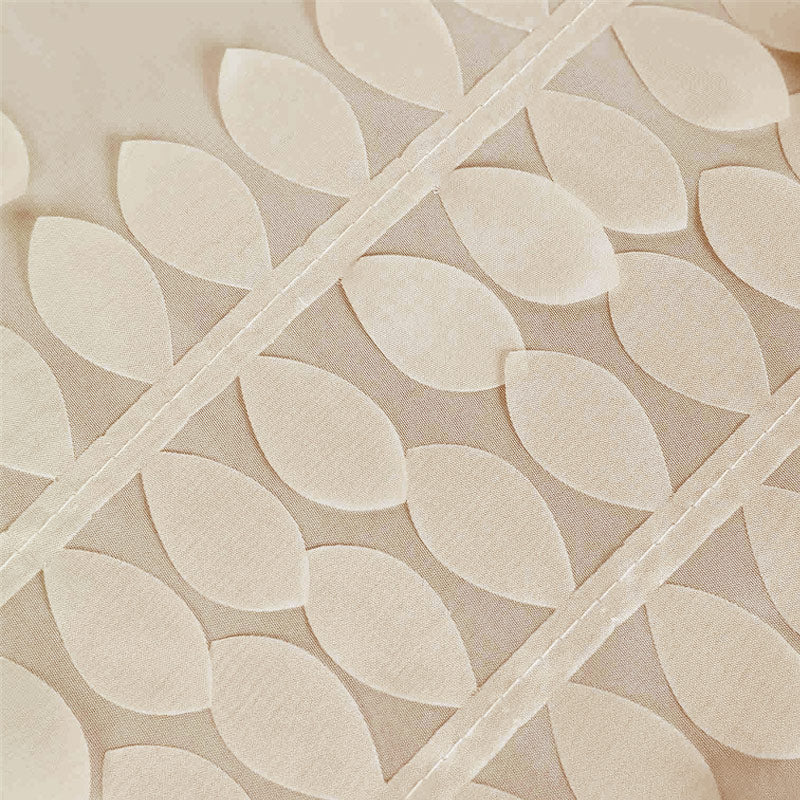 3D Leaves Polyester Rectangular Tablecloth 90"x156"