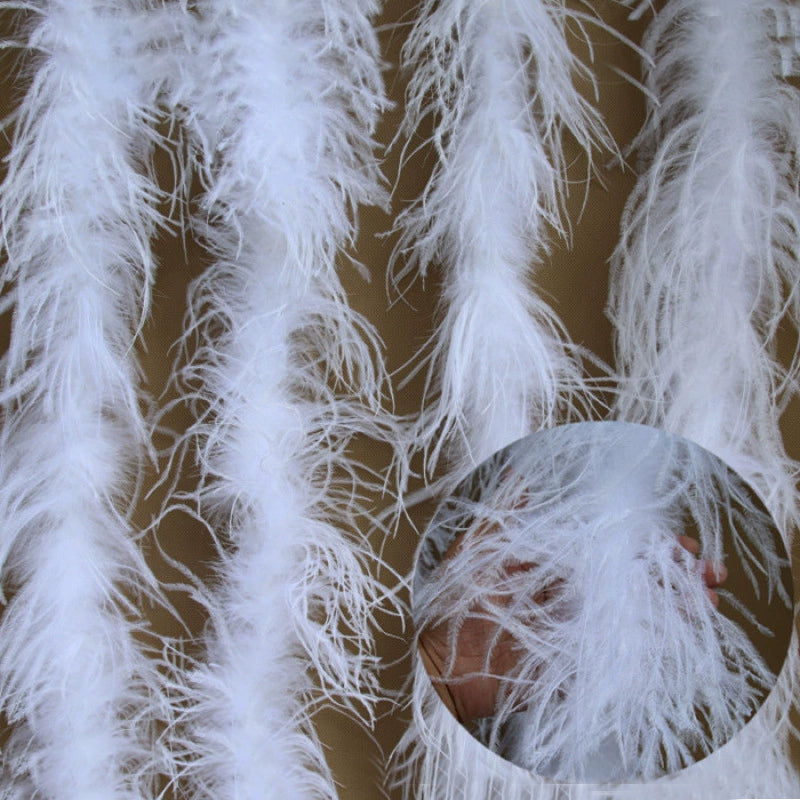 Turkey Chandelle Feather Boa for DIY Craft,Party Dancing Dress Up, Halloween Decoration