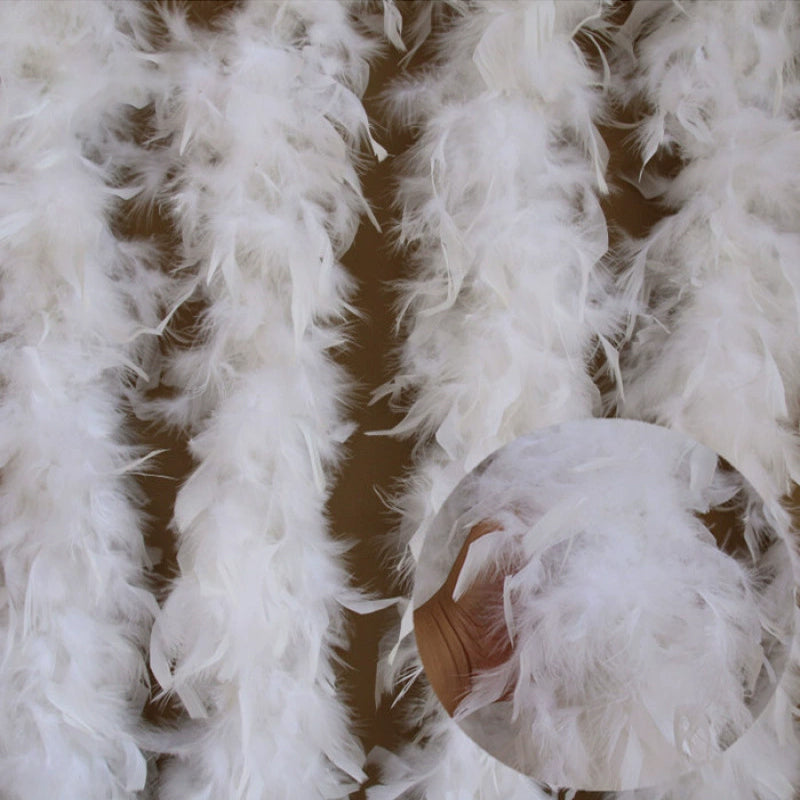 Turkey Chandelle Feather Boa for DIY Craft,Party Dancing Dress Up, Halloween Decoration