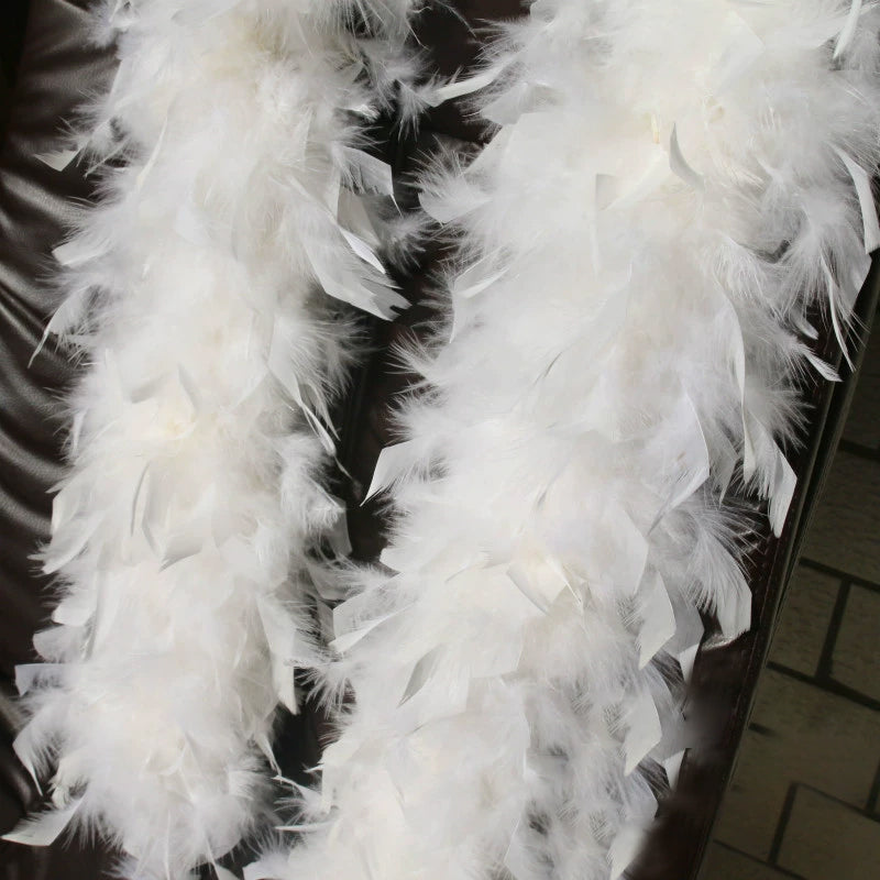 Turkey Chandelle Feather Boa for DIY Craft,Party Dancing Dress Up, Halloween Decoration