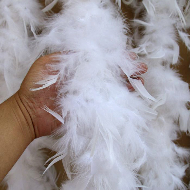 Turkey Chandelle Feather Boa for DIY Craft,Party Dancing Dress Up, Halloween Decoration