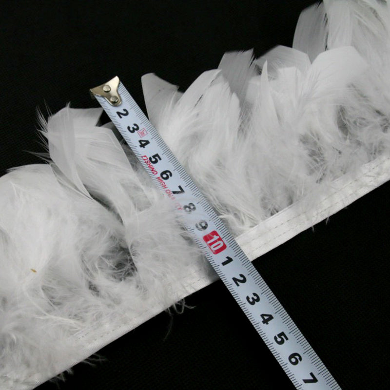 Turkey Chandelle Feather Boa for DIY Craft,Party Dancing Dress Up, Halloween Decoration