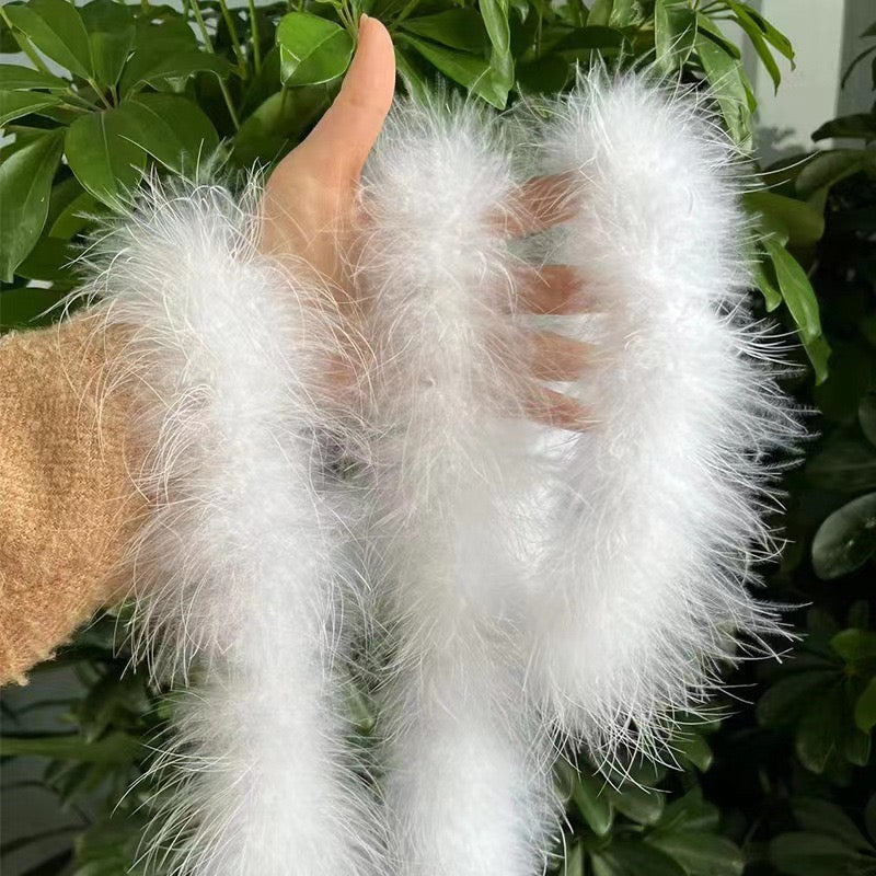 Plume Fluffy turkey Feather Boa Turkey Strip Scarf Clothing Accessories Feathes Costume Party Wedding Decoration Crafts