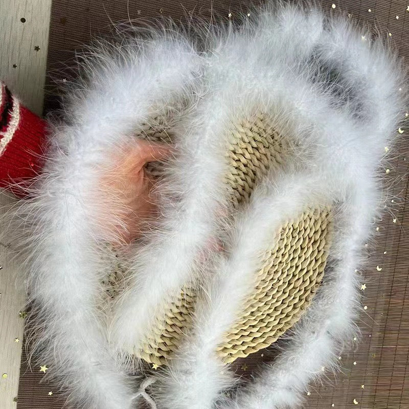 Plume Fluffy turkey Feather Boa Turkey Strip Scarf Clothing Accessories Feathes Costume Party Wedding Decoration Crafts