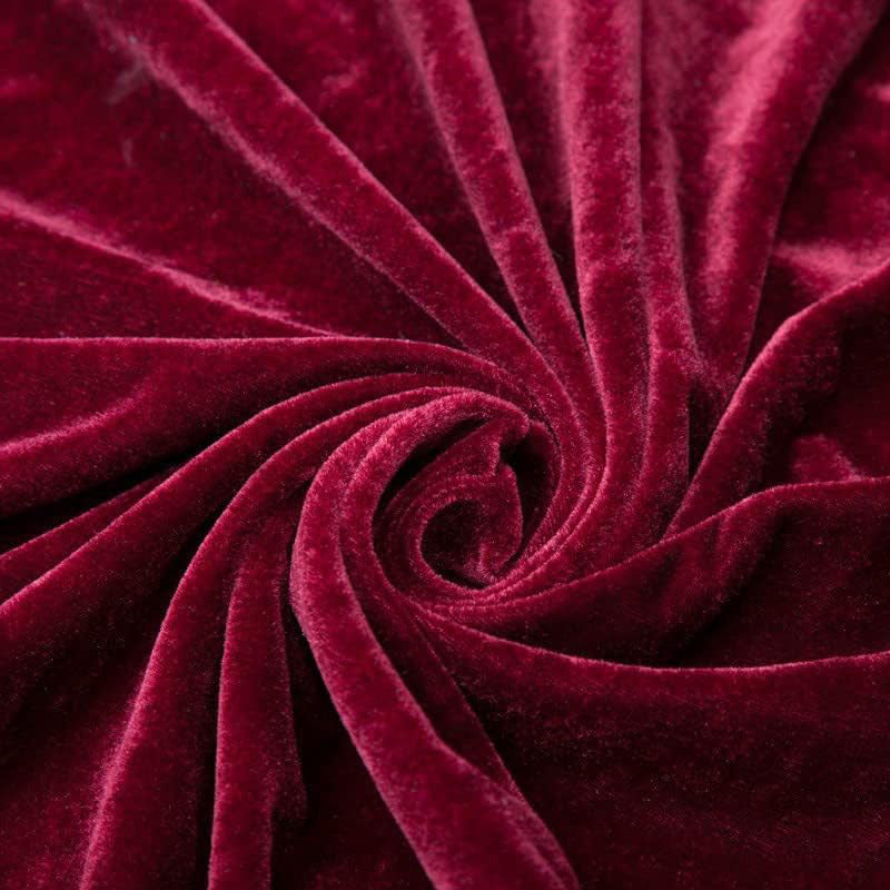 Premium Velvet Table Runner 28"x118" Rose Red