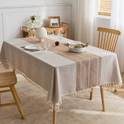 Rustic Tablecloth Cotton Linen Waterproof Winter Tablecloth Burlap Table Cloths for Kitchen Dining Cloth Table Cloth