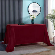 Velvet 90"x132" Rectangular Tablecloth Wine Red