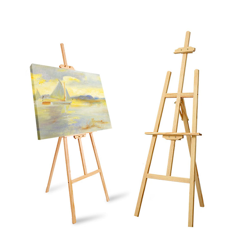 Wooden Art Easel for Painting, Adjustable & Foldable Beech Wood Display Easel Stand for Canvas for Adults, Artists, Beginners