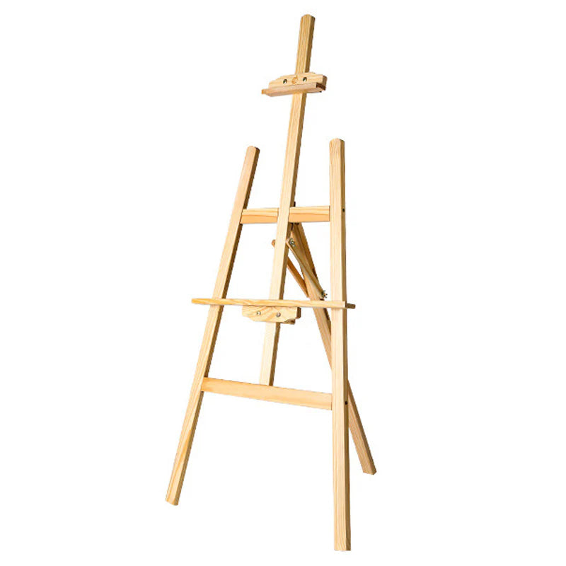 Wooden Painting Easel Art Easel Yellow Pine Solid Wood 47“