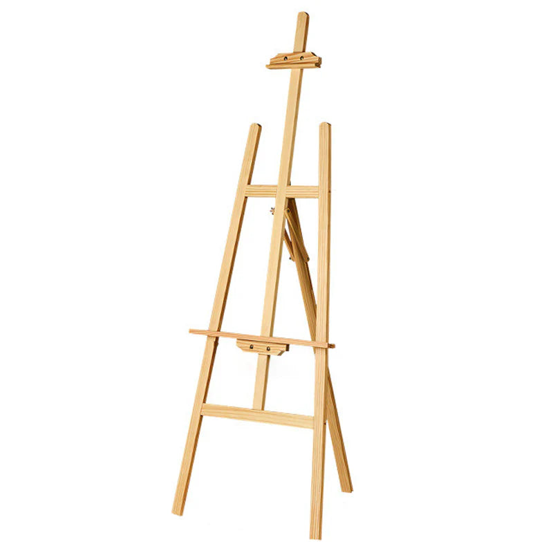 Wooden Painting Easel Art Easel Yellow Pine Solid Wood 69“