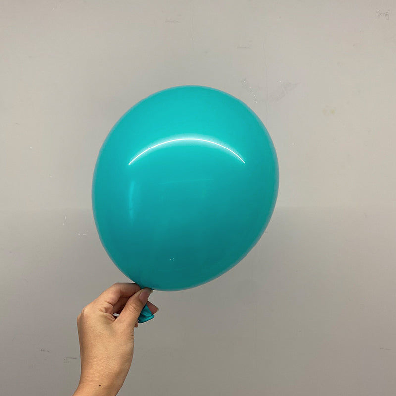 Matte 5" Latex Balloons 100 pcs Caribbean Blue