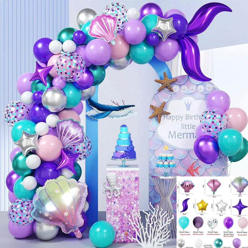 Matte 5" Latex Balloons 100 pcs Caribbean Blue