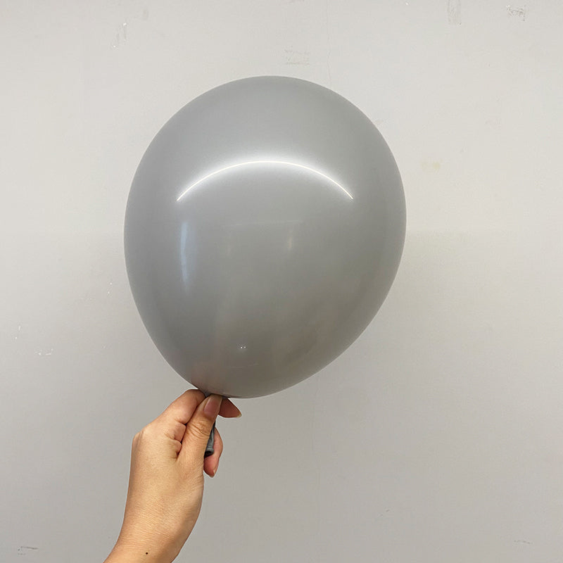 Matte 10" Latex Balloons 100 Pcs Gray