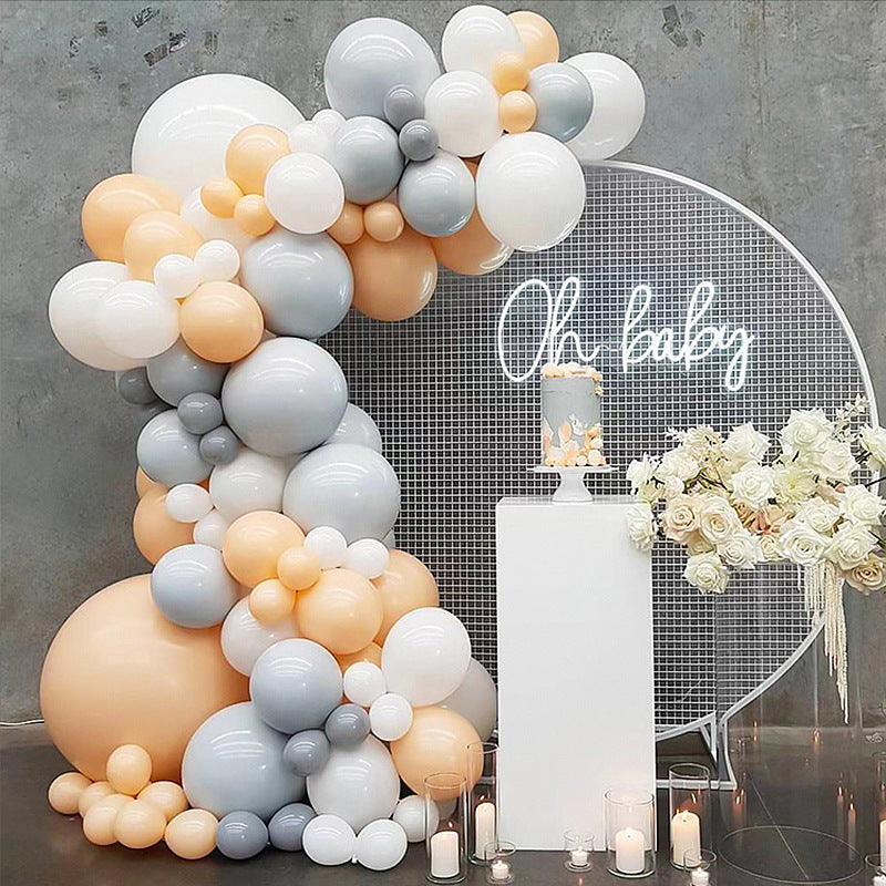 Matte 10" Latex Balloons 100 Pcs Gray