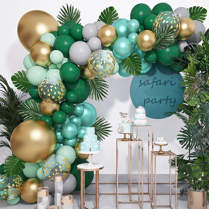 Matte 36" Latex Balloons 5 Pcs Hunter Green