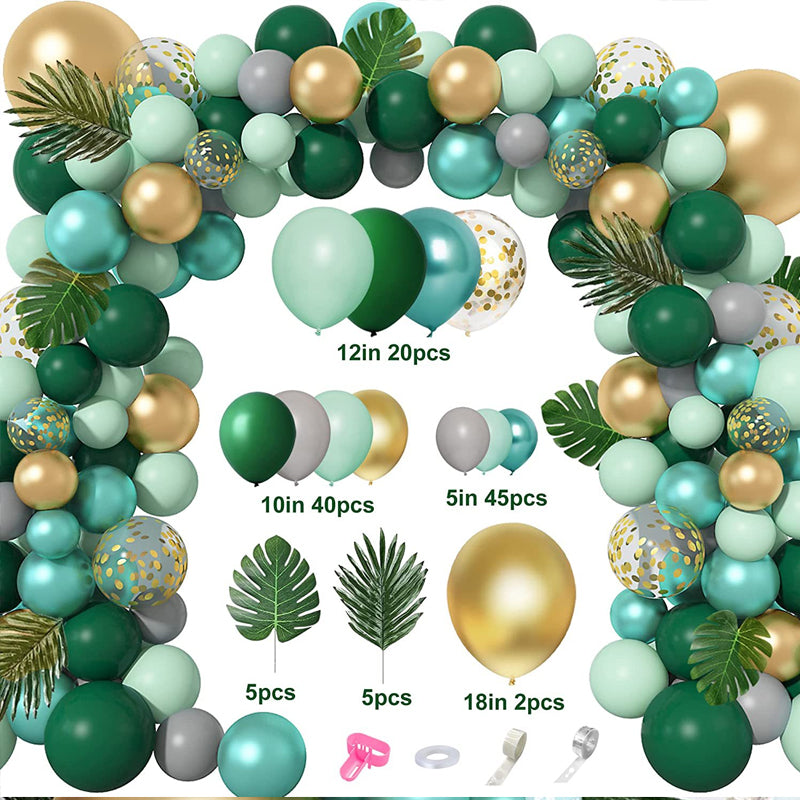 Matte 36" Latex Balloons 5 Pcs Hunter Green