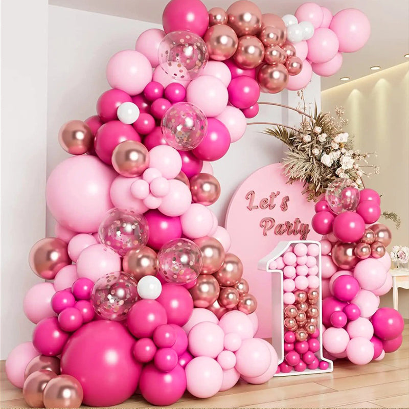 Matte 5" Latex Balloons 100 pcs Light Pink