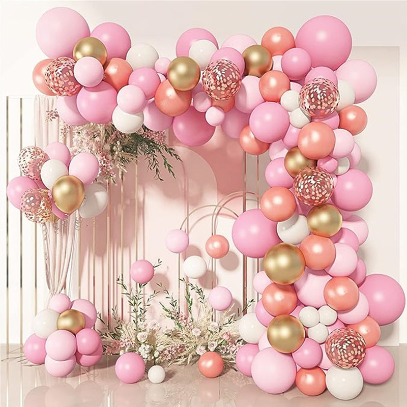 Matte 5" Latex Balloons 100 pcs Light Pink