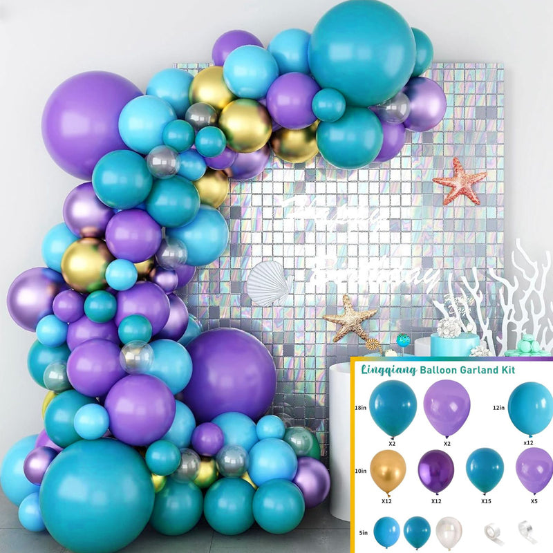 Matte 36" Latex Balloons 5 Pcs Turqueza