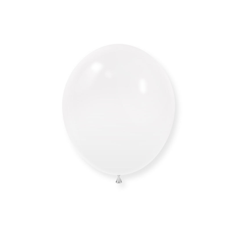 Matte 10" Latex Balloons 100 Pcs White