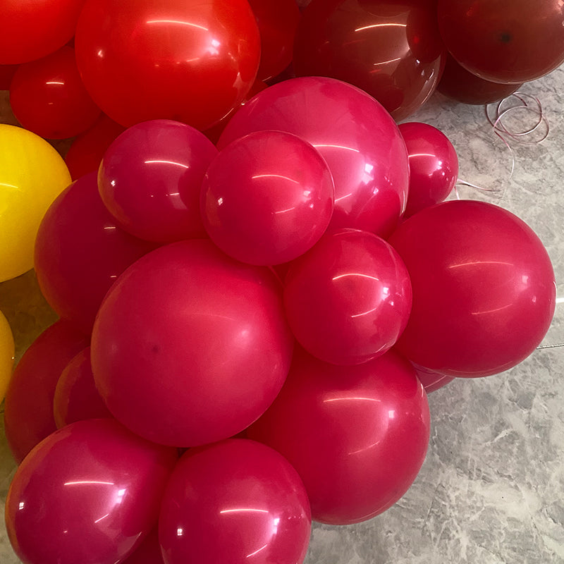 Matte 18" Latex Balloons 10 Pcs Wild Red