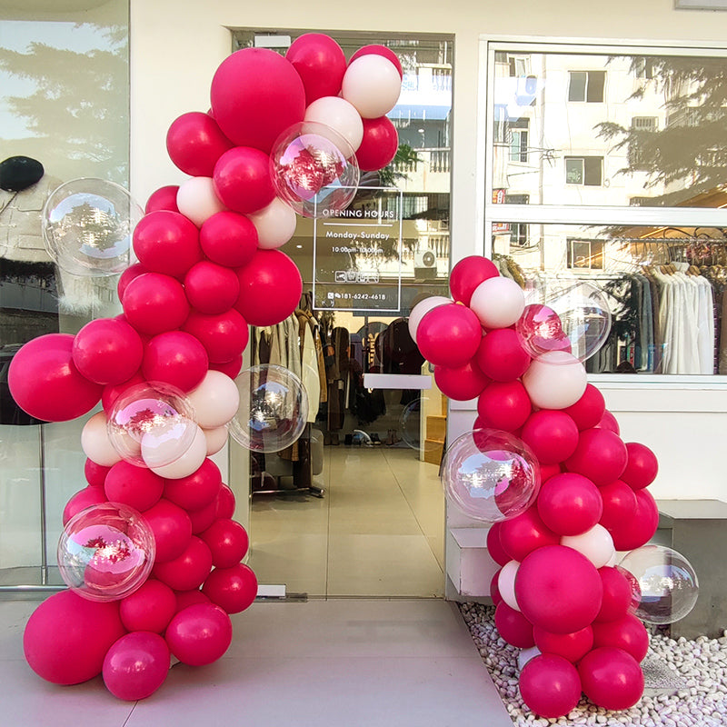 Matte 18" Latex Balloons 10 Pcs Wild Red