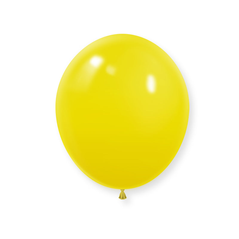 Matte 12" Latex Balloons 25 Pcs Yellow