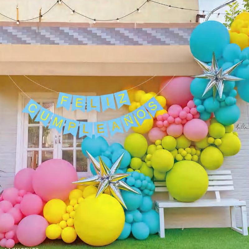 Matte 18" Latex Balloons 10 Pcs Yellow