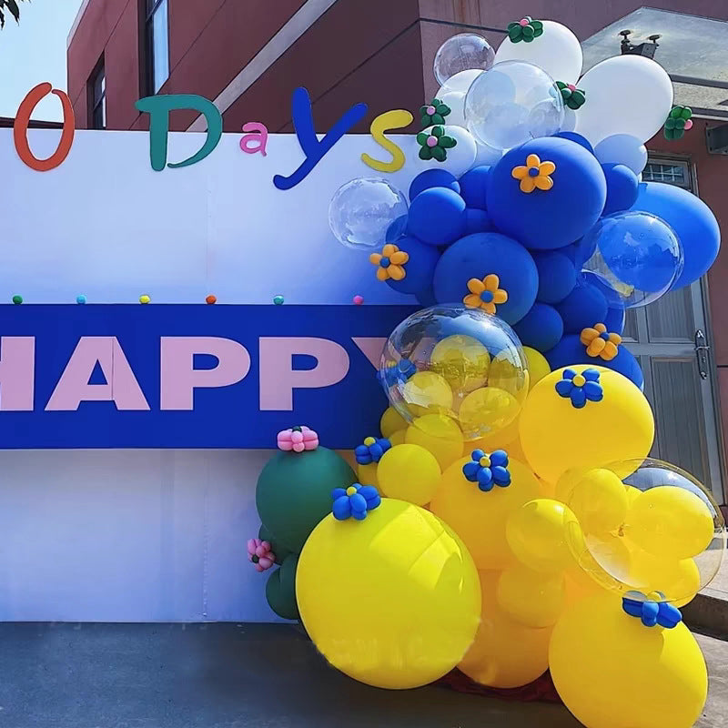 Matte 18" Latex Balloons 10 Pcs Yellow