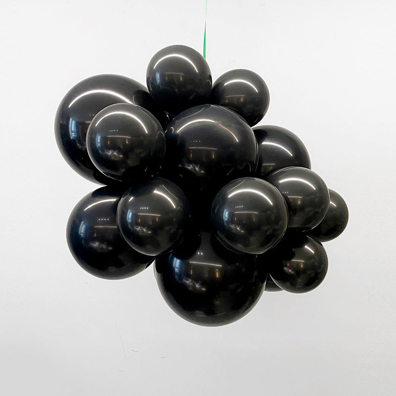 Matte 36" Latex Balloons 5 Pcs Black