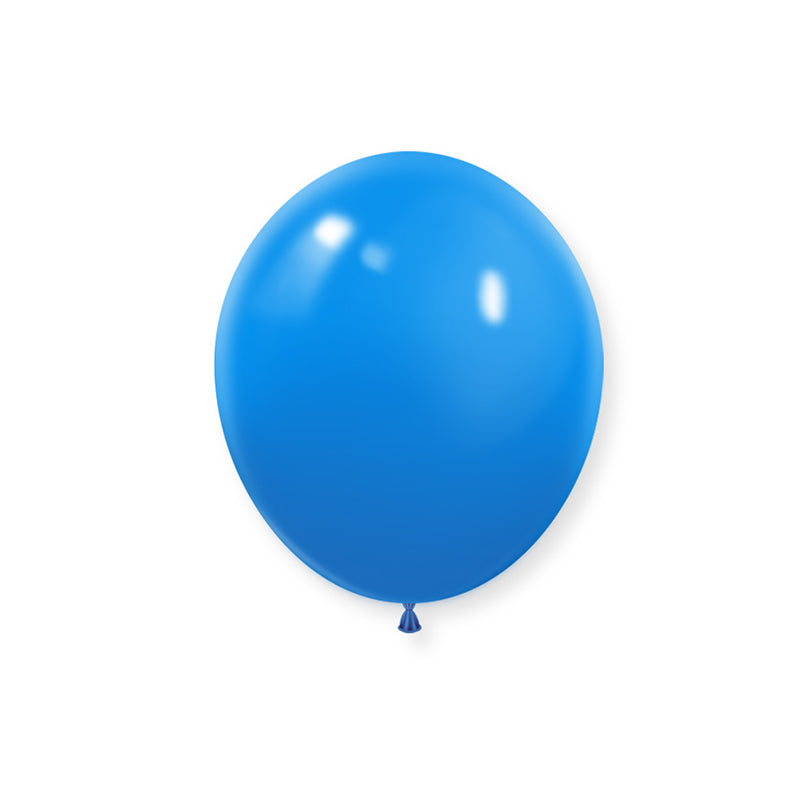 Matte 10" Latex Balloons 100 Pcs Mid Blue