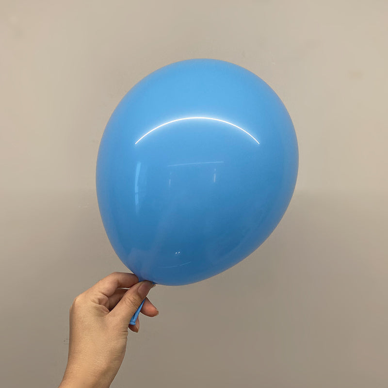 100 Pc Matte Light Blue Latex, Air or Water Balloons 5"