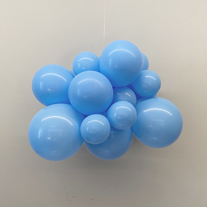 Matte 5" Latex Balloons 100 pcs Light Blue