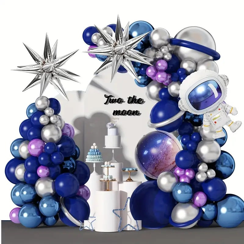 Matte 5" Latex Balloons 100 pcs Navy Blue