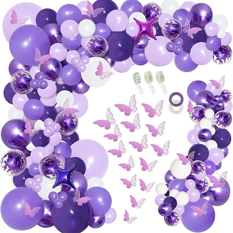 Matte 12" Latex Balloons 25 Pcs Purple