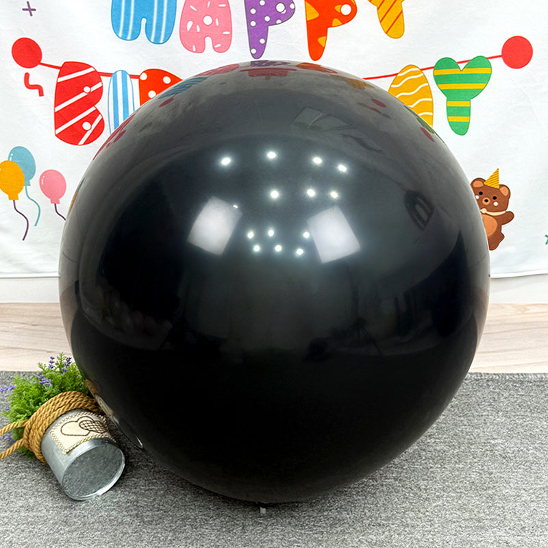 Black Balloons Latex Helium Matte Black Balloons for Baby Shower Birthday Graduation Casino Gaming Anniversary Retirement Pirate Race Car Theme Party Decorations