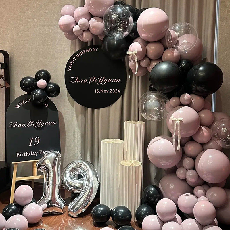 Black Balloons Latex Helium Matte Black Balloons for Baby Shower Birthday Graduation Casino Gaming Anniversary Retirement Pirate Race Car Theme Party Decorations