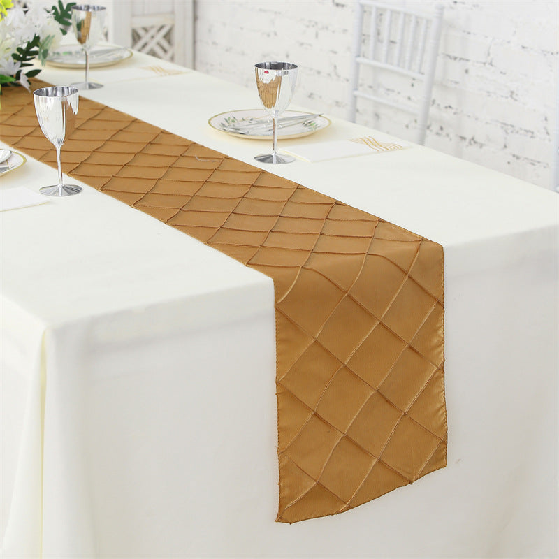 Polyester 108"x12" Table Runner Champagne